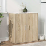 Shoe Cabinets 2 pcs White and Sonoma Oak 32x35x70 cm Engineered Wood