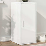 Shoe Cabinet High Gloss White 32x35x70 cm Engineered Wood