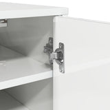 Shoe Cabinet High Gloss White 32x35x70 cm Engineered Wood