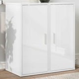 Shoe Cabinets 2 pcs High Gloss White 32x35x70 cm Engineered Wood