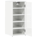 Shoe Cabinets 2 pcs High Gloss White 32x35x70 cm Engineered Wood