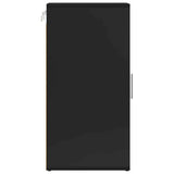 Shoe Cabinets 2 pcs High Gloss Black 32x35x70 cm Engineered Wood