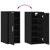 Shoe Cabinets 2 pcs High Gloss Black 32x35x70 cm Engineered Wood