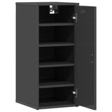 Shoe Cabinets 2 pcs High Gloss Grey 32x35x70 cm Engineered Wood