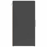 Shoe Cabinets 2 pcs High Gloss Grey 32x35x70 cm Engineered Wood