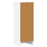 Shoe Cabinet White 32x35x92 cm Engineered Wood - Rear View