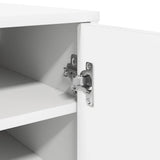 Shoe Cabinet White 32x35x92 cm Engineered Wood - Low Angle