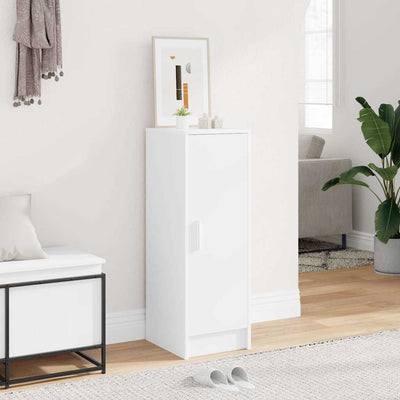 Shoe Cabinet White 32x35x92 cm Engineered Wood