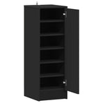 Shoe Cabinet Black 32x35x92 cm Engineered Wood