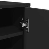 Shoe Cabinet Black 32x35x92 cm Engineered Wood