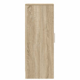 Shoe Cabinet Sonoma Oak 32x35x92 cm Engineered Wood - Close-Up Angle