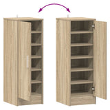 Shoe Cabinet Sonoma Oak 32x35x92 cm Engineered Wood - Extra Image
