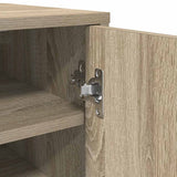 Shoe Cabinet Sonoma Oak 32x35x92 cm Engineered Wood - Low Angle