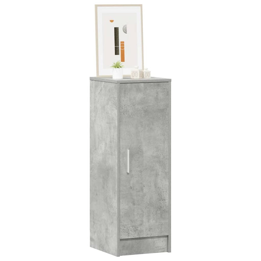 Shoe Cabinet Concrete Grey 32x35x92 cm Engineered Wood