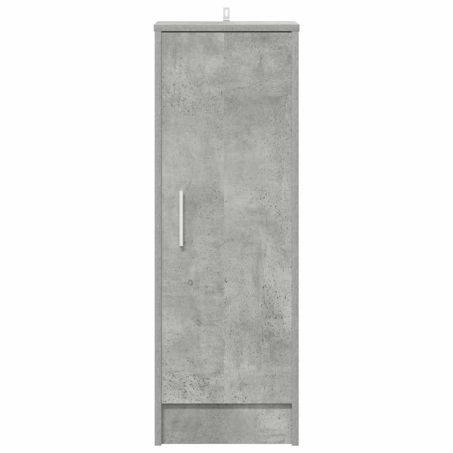 Shoe Cabinet Concrete Grey 32x35x92 cm Engineered Wood