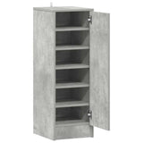 Shoe Cabinet Concrete Grey 32x35x92 cm Engineered Wood
