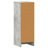 Shoe Cabinet Concrete Grey 32x35x92 cm Engineered Wood - Rear View