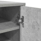 Shoe Cabinet Concrete Grey 32x35x92 cm Engineered Wood - Low Angle