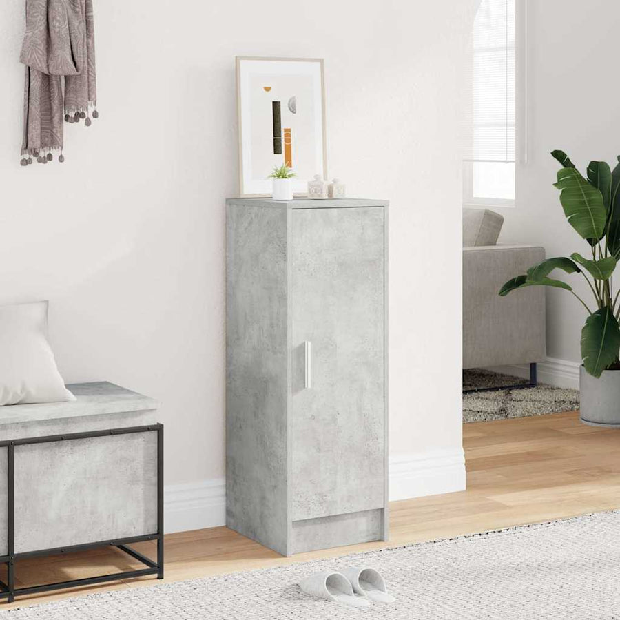 Shoe Cabinet Concrete Grey 32x35x92 cm Engineered Wood