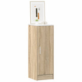 Shoe Cabinet White and Sonoma Oak 32x35x92 cm Engineered Wood