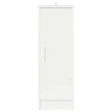 Shoe Cabinet High Gloss White 32x35x92 cm Engineered Wood