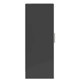Shoe Cabinet High Gloss Grey 32x35x92 cm Engineered Wood