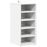 Shoe Cabinet White 31.5x35x70 cm Engineered Wood - Front View