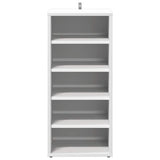 Shoe Cabinet White 31.5x35x70 cm Engineered Wood - 45-Degree Angle