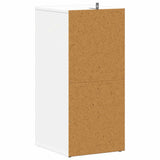 Shoe Cabinet White 31.5x35x70 cm Engineered Wood - Rear View