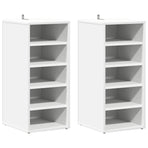 Shoe Cabinets 2 pcs White 31.5x35x70 cm Engineered Wood