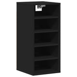 Shoe Cabinets 2 pcs Black 31.5x35x70 cm Engineered Wood