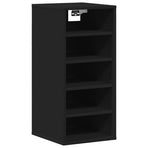 Shoe Cabinets 2 pcs Black 31.5x35x70 cm Engineered Wood