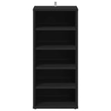 Shoe Cabinets 2 pcs Black 31.5x35x70 cm Engineered Wood