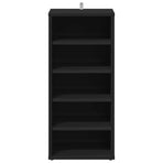 Shoe Cabinets 2 pcs Black 31.5x35x70 cm Engineered Wood