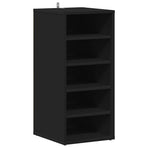 Shoe Cabinets 2 pcs Black 31.5x35x70 cm Engineered Wood