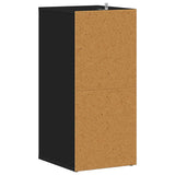Shoe Cabinets 2 pcs Black 31.5x35x70 cm Engineered Wood - Close-Up Angle