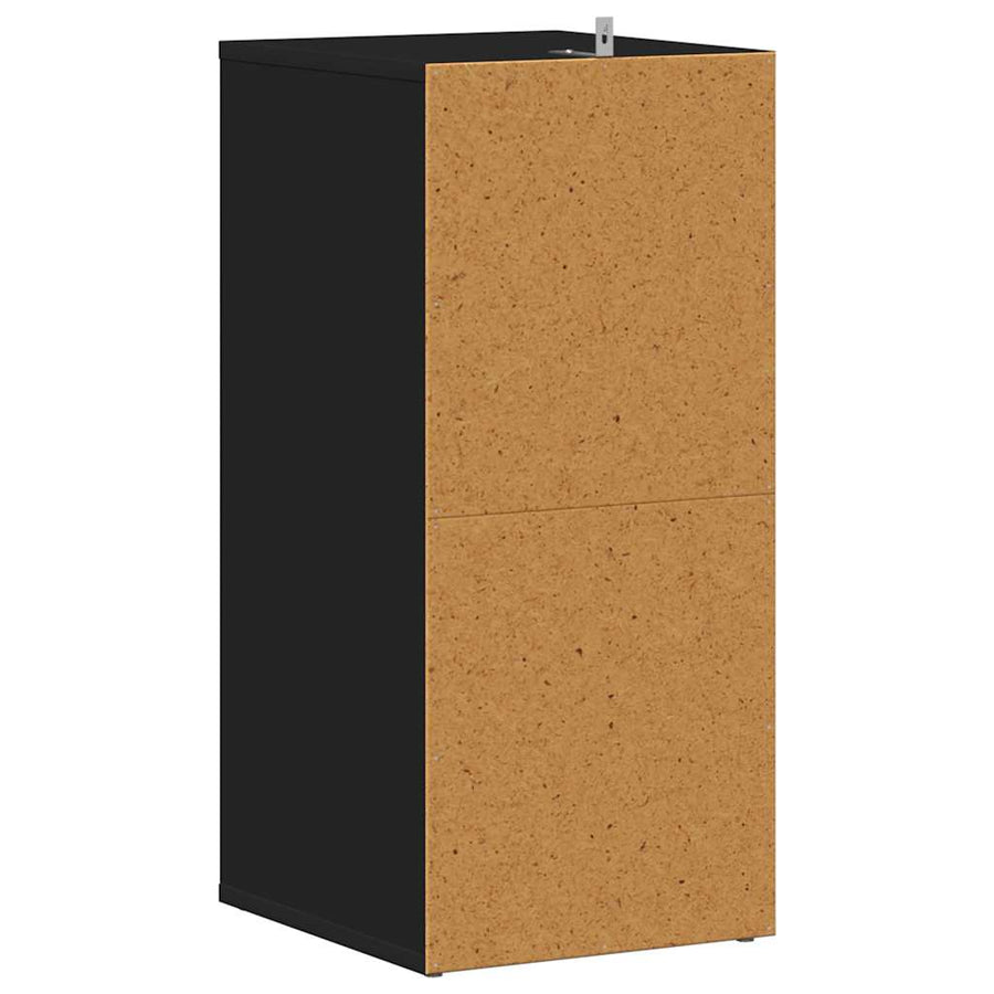 Shoe Cabinets 2 pcs Black 31.5x35x70 cm Engineered Wood