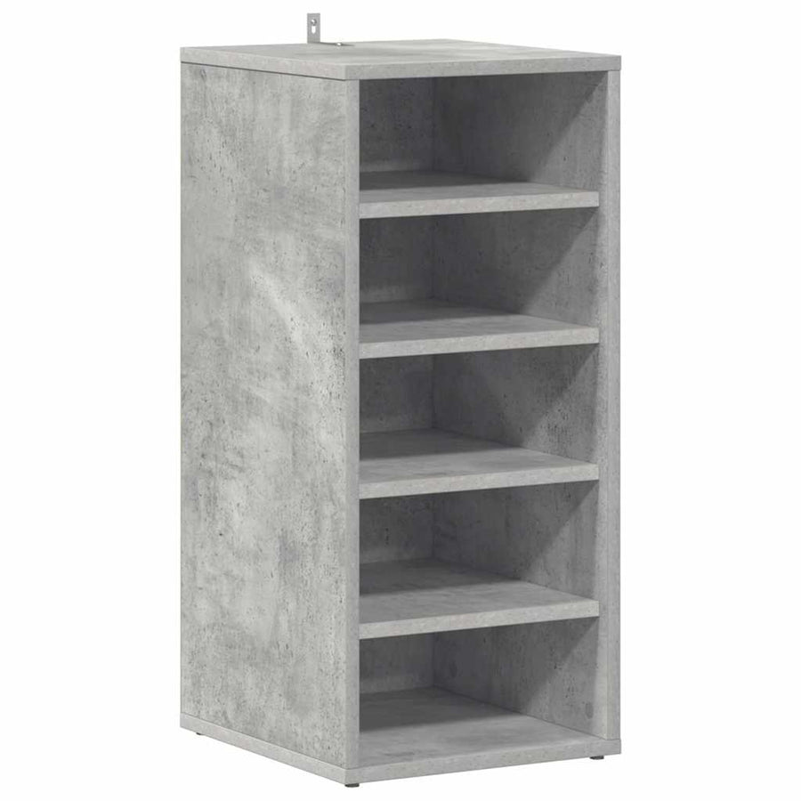 Shoe Cabinet Concrete Grey 31.5x35x70 cm Engineered Wood