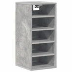 Shoe Cabinet Concrete Grey 31.5x35x70 cm Engineered Wood