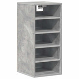 Shoe Cabinet Concrete Grey 31.5x35x70 cm Engineered Wood - Top-Down View