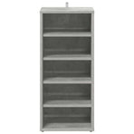 Shoe Cabinet Concrete Grey 31.5x35x70 cm Engineered Wood