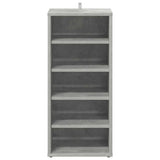 Shoe Cabinet Concrete Grey 31.5x35x70 cm Engineered Wood - 45-Degree Angle