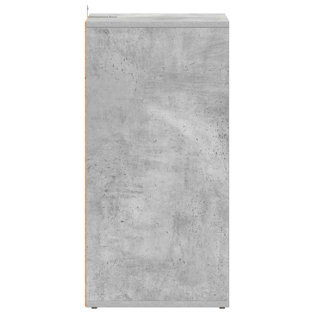 Shoe Cabinet Concrete Grey 31.5x35x70 cm Engineered Wood