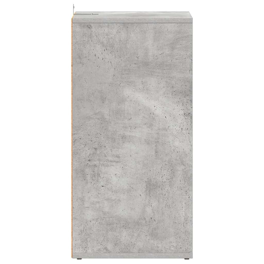 Shoe Cabinet Concrete Grey 31.5x35x70 cm Engineered Wood