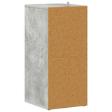 Shoe Cabinet Concrete Grey 31.5x35x70 cm Engineered Wood