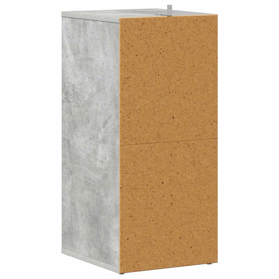 Shoe Cabinet Concrete Grey 31.5x35x70 cm Engineered Wood