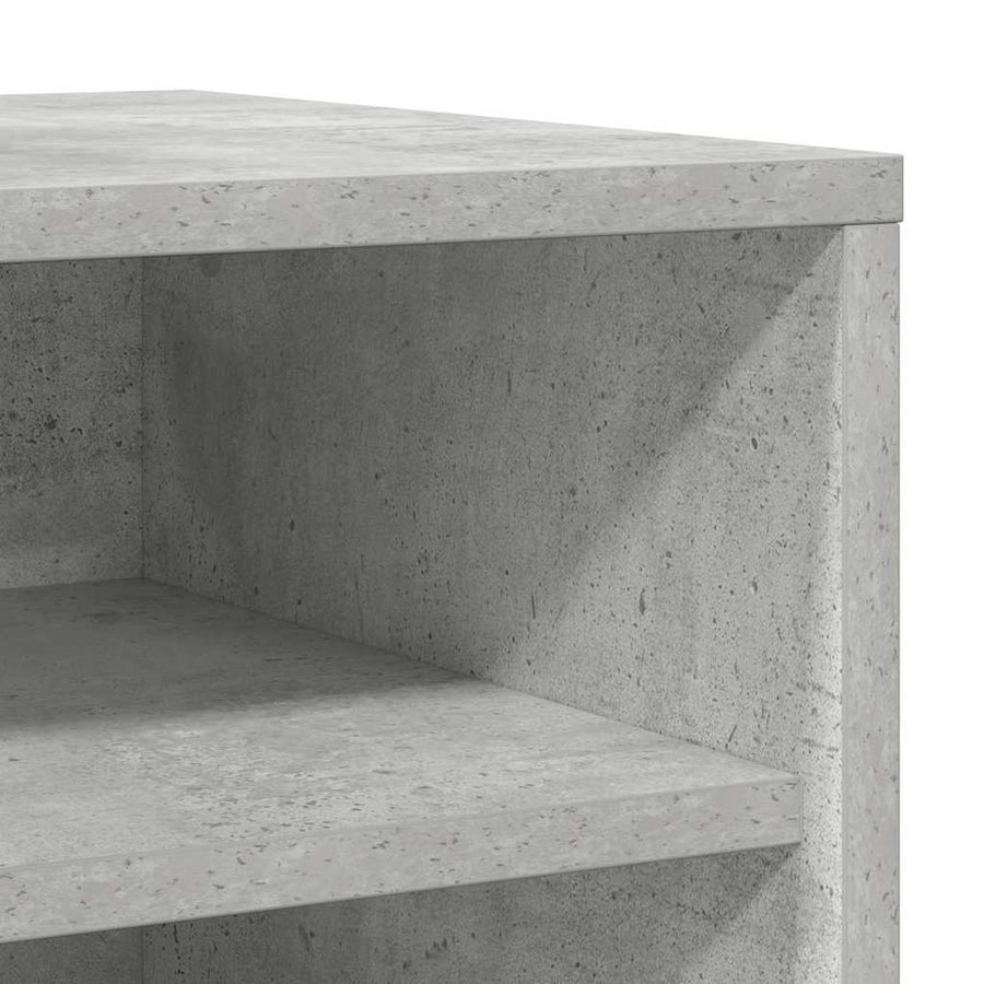 Shoe Cabinet Concrete Grey 31.5x35x70 cm Engineered Wood