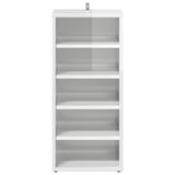 Shoe Cabinet High Gloss White 31.5x35x70 cm Engineered Wood