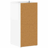 Shoe Cabinet High Gloss White 31.5x35x70 cm Engineered Wood