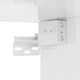 Shoe Cabinet High Gloss White 31.5x35x70 cm Engineered Wood